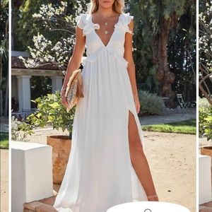 VICI | ARVILLA FLORAL RUFFLE MAXI DRESS